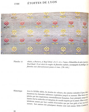 "Textiles en Europe Sous Louis XV" WEIGERT, Roger-Armand