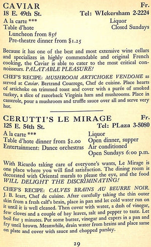"Where To Dine In Thirty-Nine: With 200 Recipes By Famous Chefs" 1939 ASHLEY, Diana