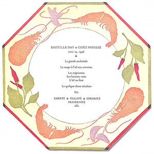 "Menus Of Chez Panisse: Engagement Calendar" 2002 WATERS, Alice (SIGNED) (SOLD)
