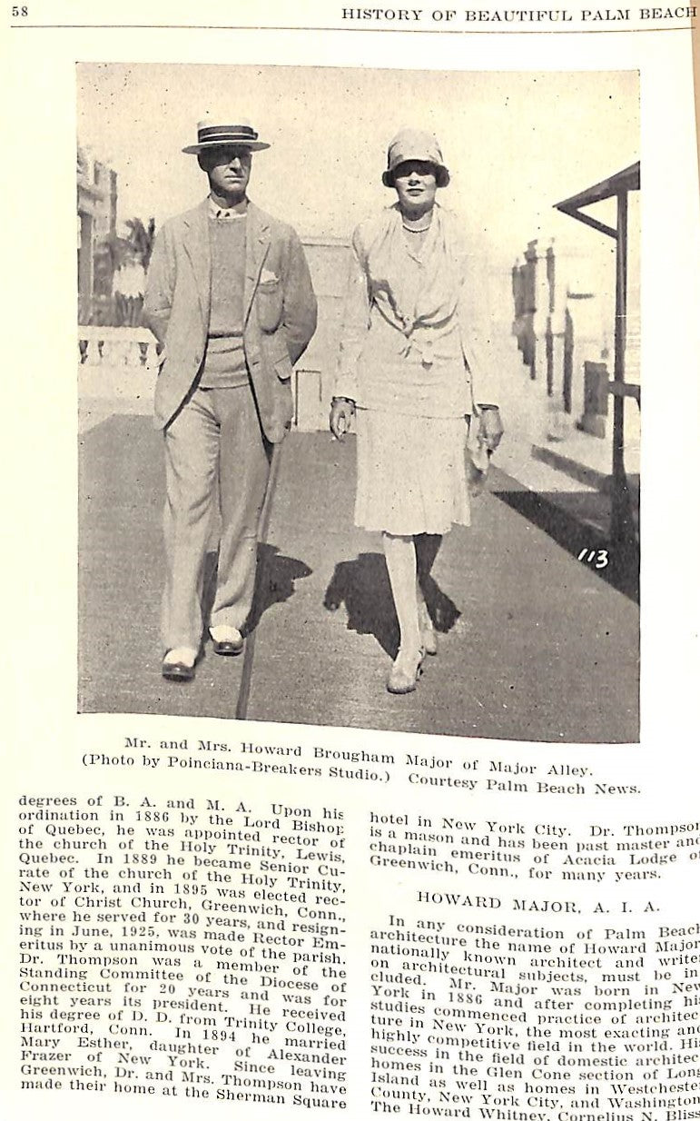 "History Of Beautiful Palm Beach" 1929 TRAVERS, J. Wadsworth (SOLD)