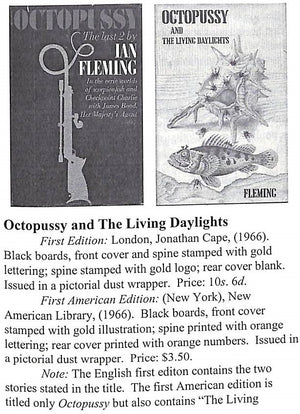 "Ian Fleming's James Bond: A Descriptive Bibliography and Price Guide" 1999 PENZLER, Otto