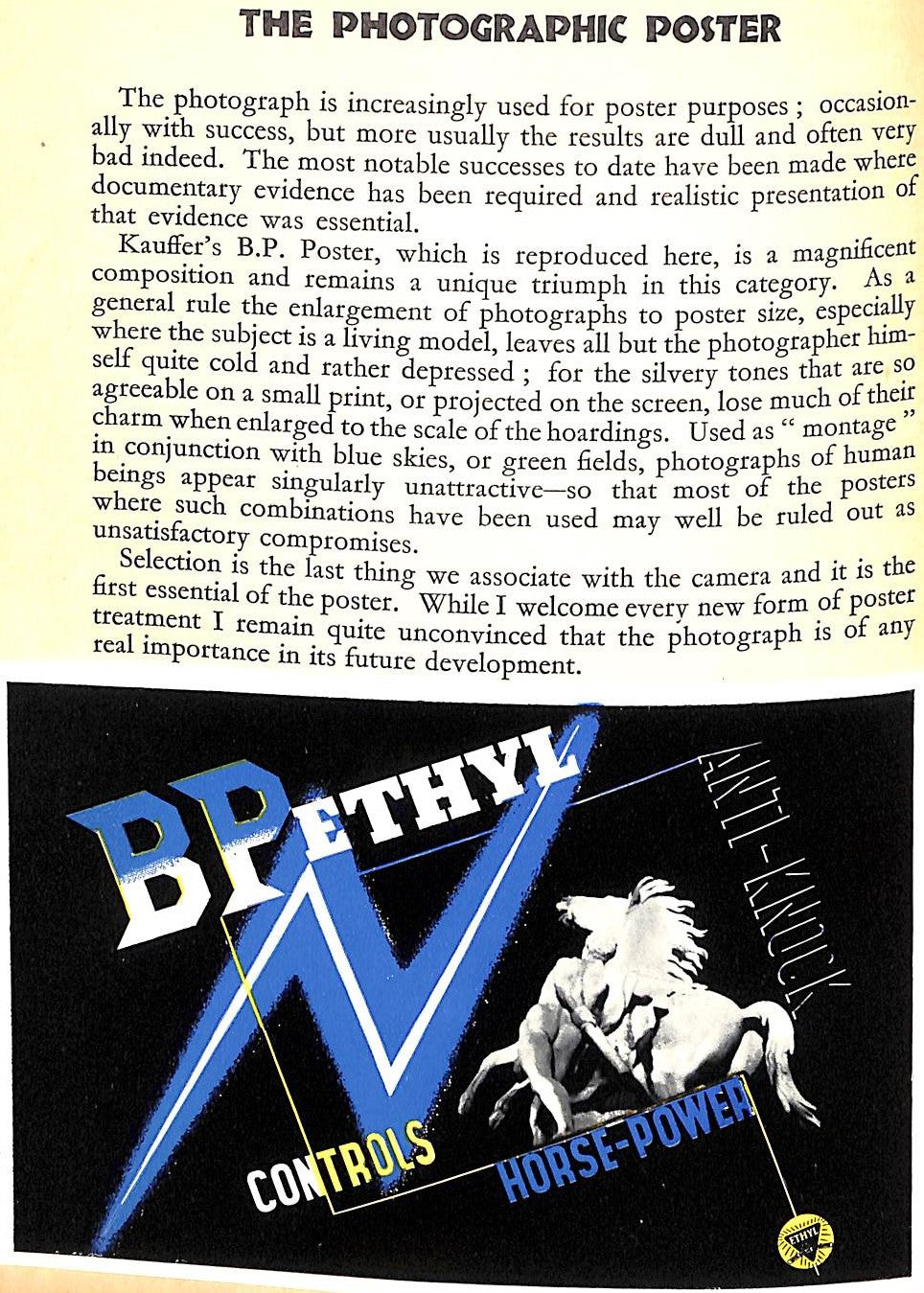 "Making A Poster" 1938 COOPER, Austin