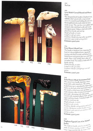 "The Herbert G. Ratner Jr Cane Collection August 23, 1999"
