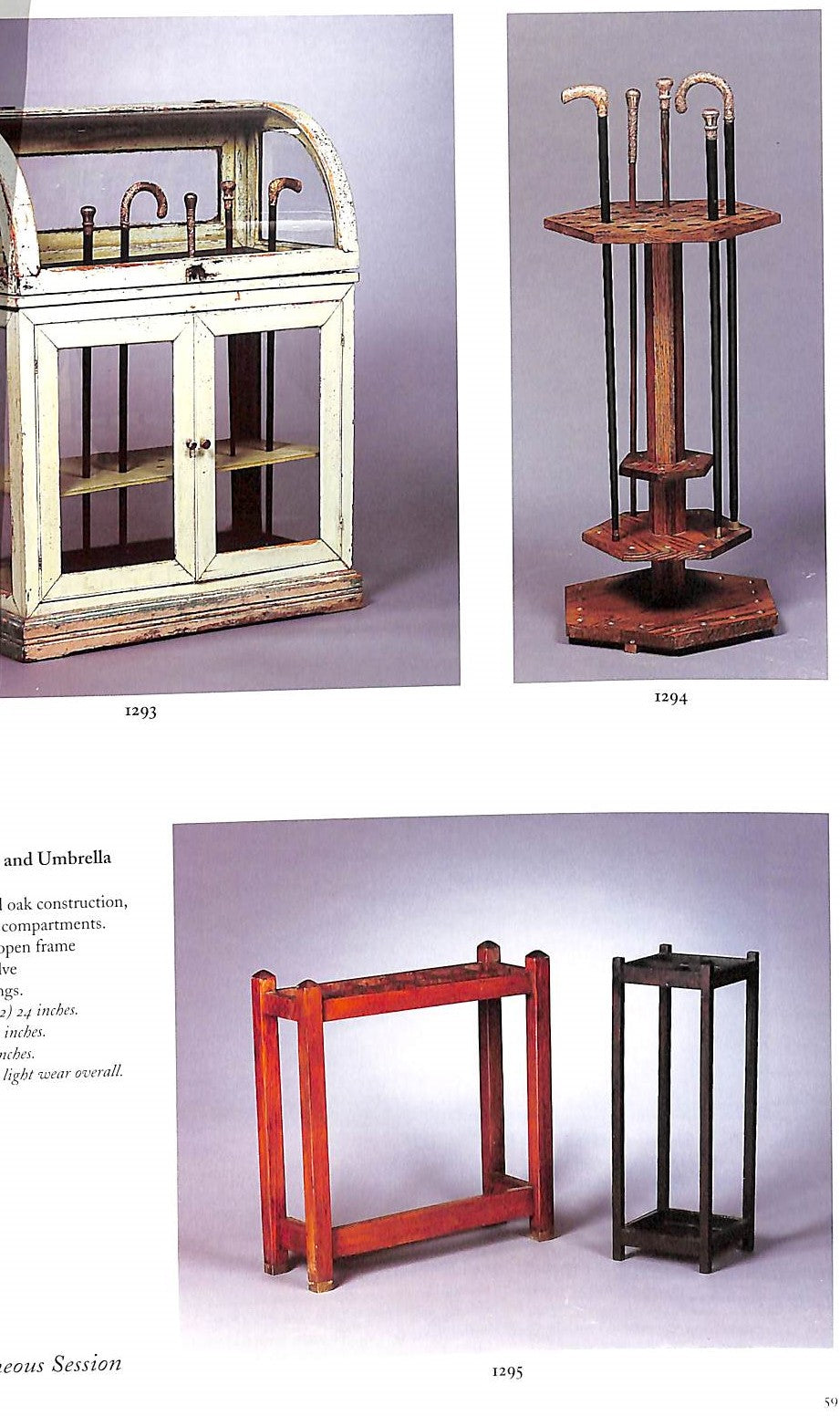 "The Herbert G. Ratner Jr Cane Collection August 23, 1999"