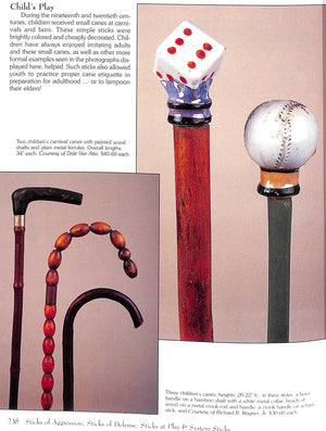 "Canes And Walking Sticks: A Stroll Through Time And Place" 2004 SNYDER, Jeffrey B.