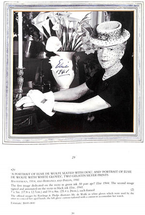 "Innovators of Twentieth Century Style Including The Elsie de Wolfe Foundation" 1999 Christie's