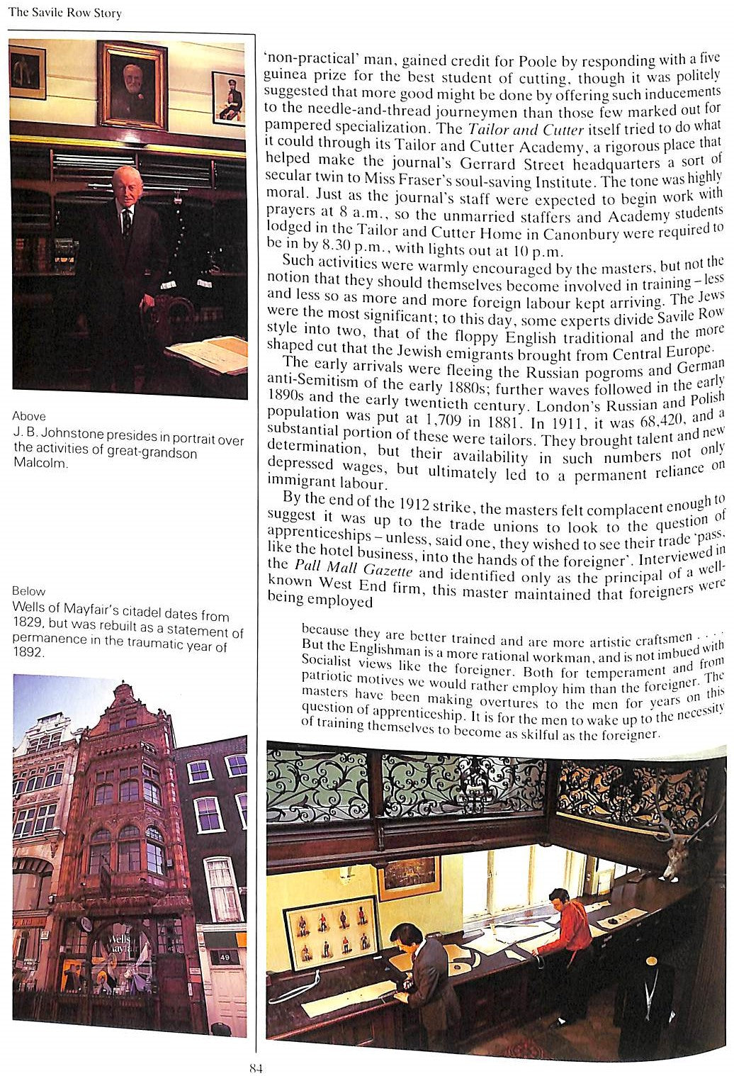 "The Savile Row Story An Illustrated History" 1988 WALKER, Richard