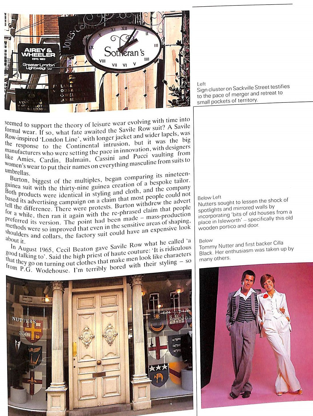 "The Savile Row Story An Illustrated History" 1988 WALKER, Richard