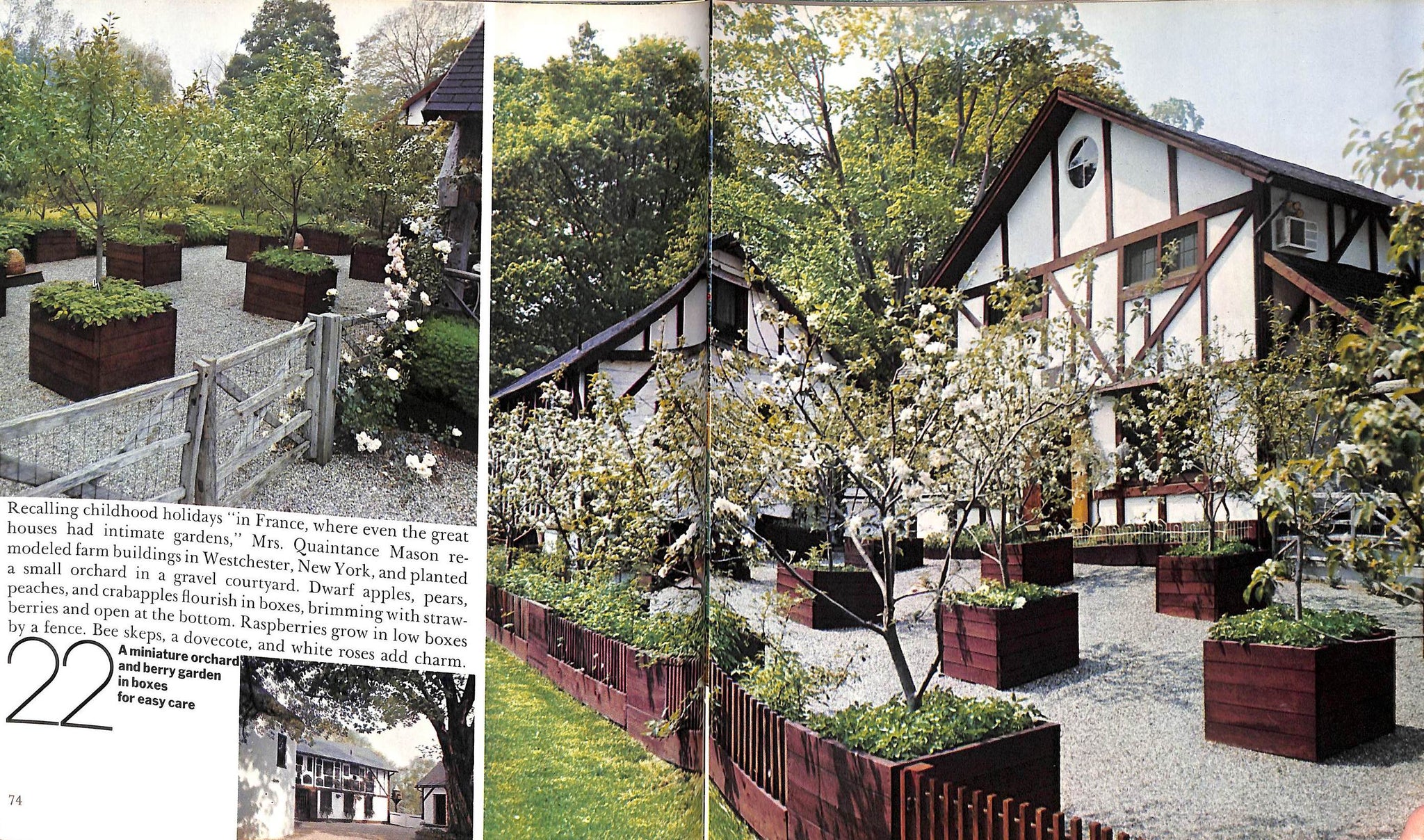 "House & Garden's 26 Easy Little Gardens" 1975 WESTON, Marybeth Little