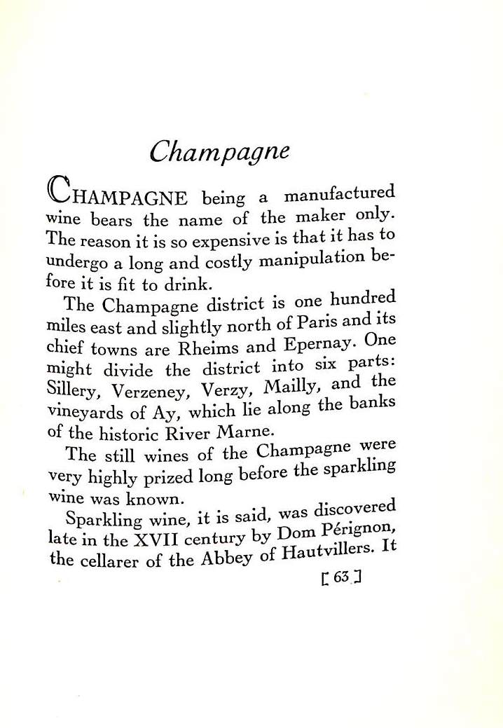 "French Wines & Havana Cigars" 1929 GRISWOLD, Frank Gray (SOLD)