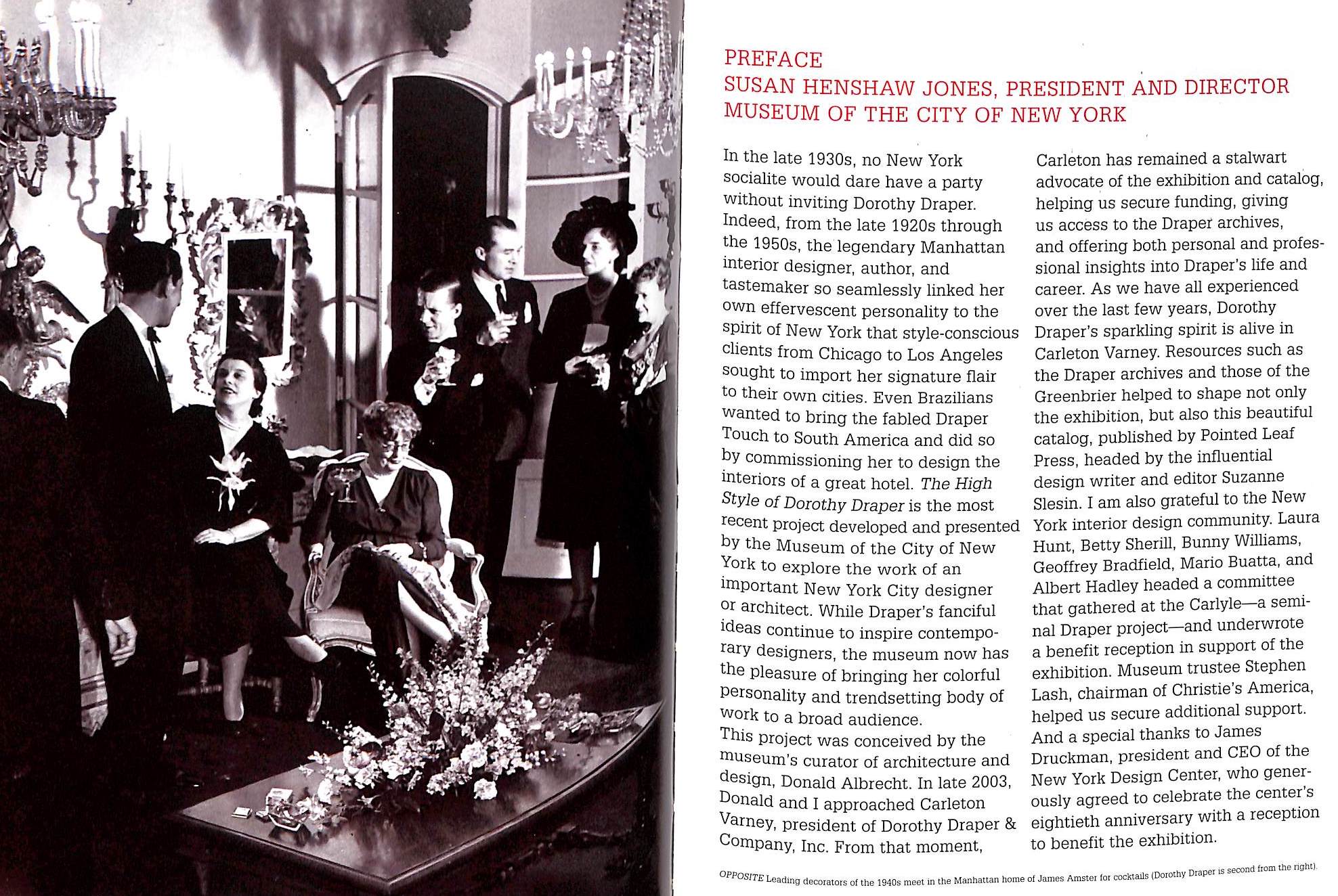 "The High Style Of Dorothy Draper" 2006 ALBRECHT, Donald