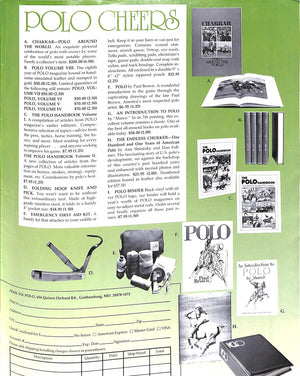 "Polo Magazine: East vs West 50 Years Later" September 1983 (SOLD)