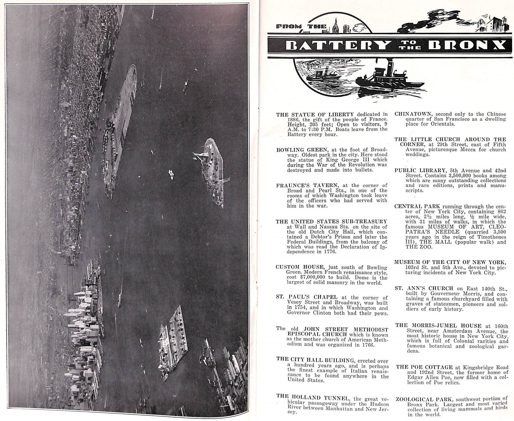 "Around New York Authentic And Complete Guide To New York" 1936