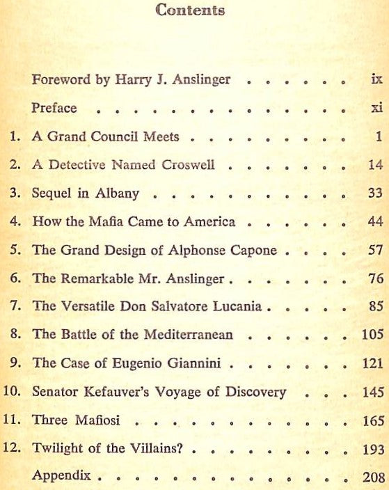 "Brotherhood Of Evil: The Mafia" 1960 SONDERN, Frederic Jr.