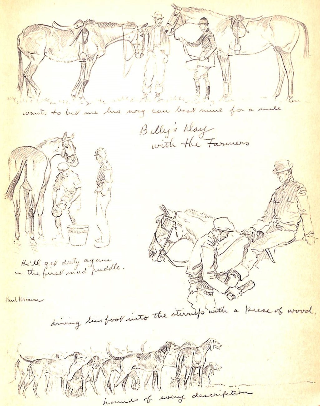 "Tack Room Tattles" 1935 MCKENNEY, John