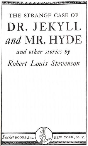 "Dr. Jekyll And Mr. Hyde and Other Stories" 1941 STEVENSON, Robert L.