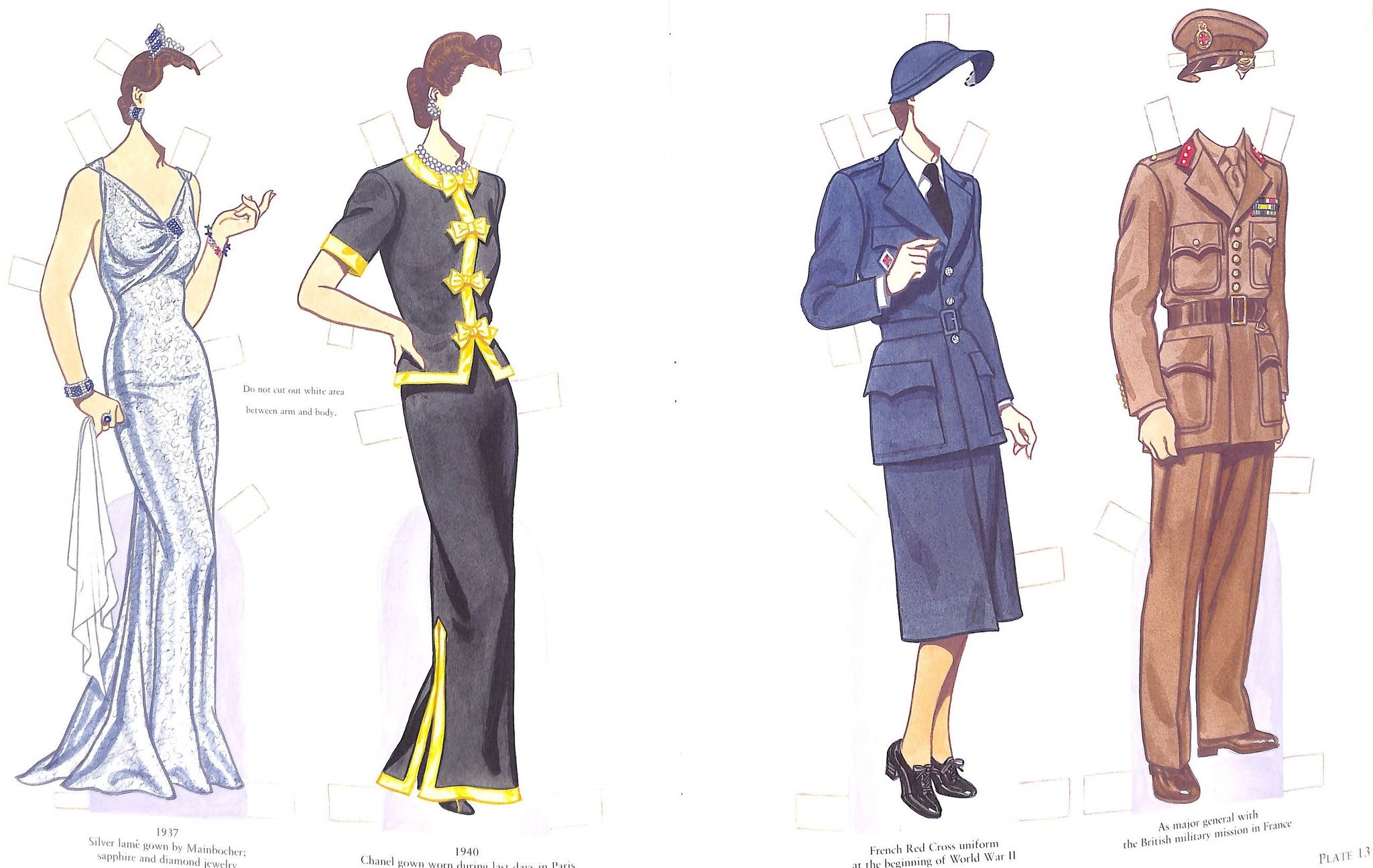 "Duke And Duchess Of Windsor: Fashion Paper Dolls In Full Color" 1988 TIERNEY, Tom