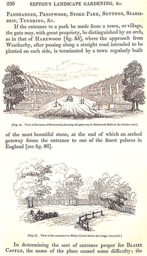 "The Landscape Gardening and Landscape Architecture of The Late Humphrey Repton, Esq." 1840 LOUDON, J.C.