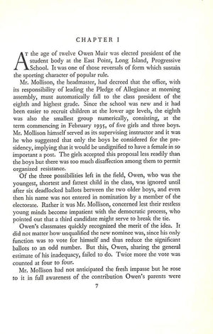 "The Ecstasy of Owen Muir" 1954 LARDNER, Ring Jr.