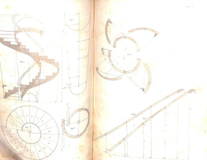 "The Modern Geometrical Stair-Builder's Guide" 1845 DE GRAFF, Simon [architect]