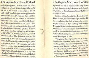 "The Captain Macedoine Cocktail" MCFEE, William
