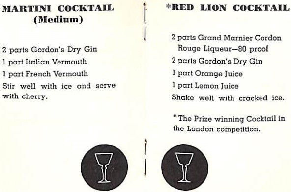 "World Famous Gin Recipes" 1938