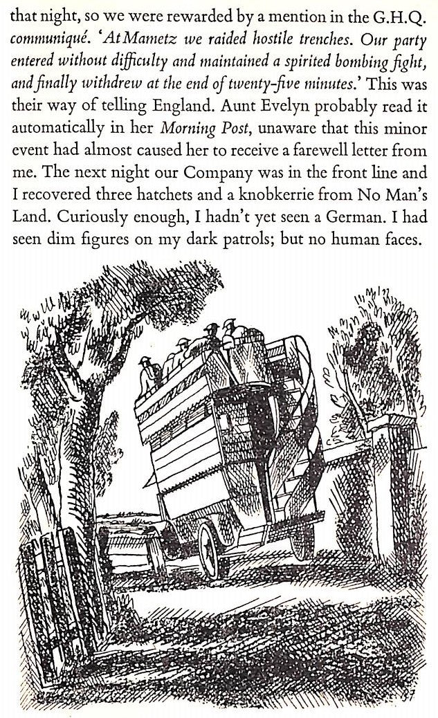 "Memoirs Of An Infantry Officer" 1931 SASSOON, Siegfried