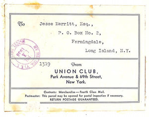 "Mother Of Clubs: Being The History Of The First Hundred Years Of The Union Club: 1836-1936" TOWNSEND, Reginald T. (SOLD)