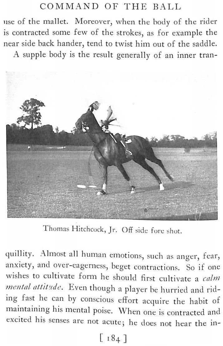 "Selection And Training Of The Polo Pony" 1934 CULLUM, Grove