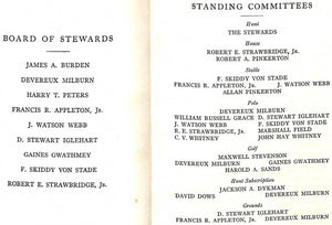 "Meadow Brook Club 1930" APPLETON, Francis J. [secretary] (SOLD)