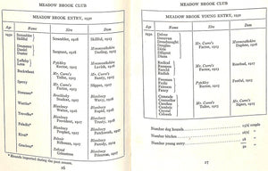 "Meadow Brook Club 1930" APPLETON, Francis J. [secretary] (SOLD)
