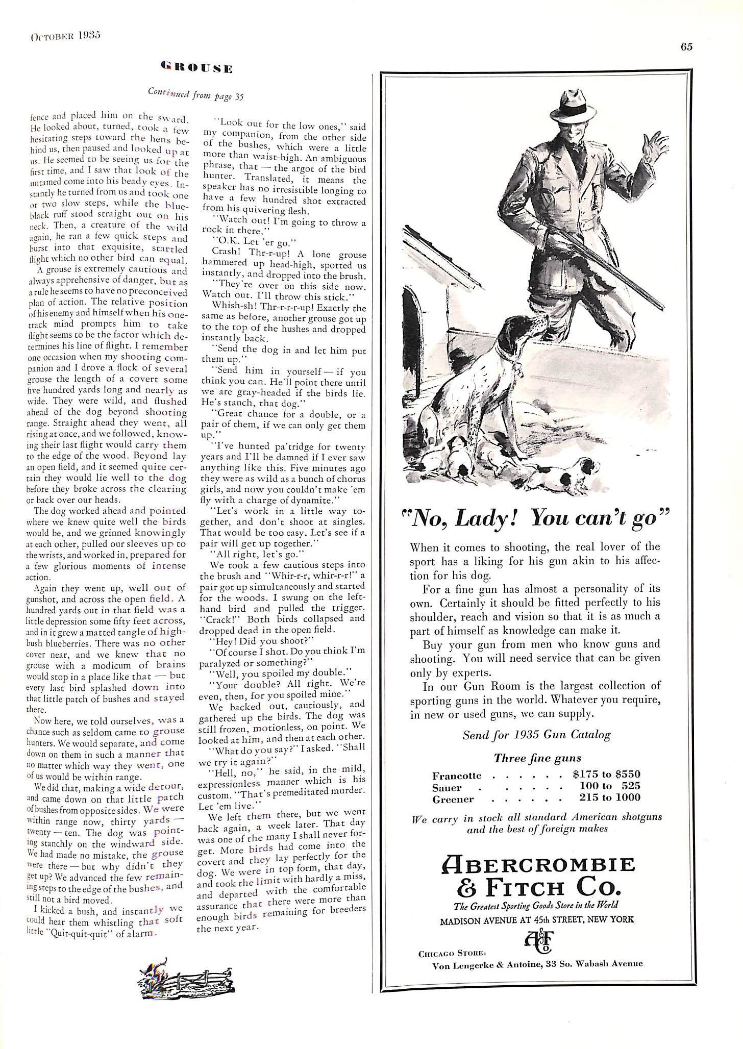 "The Sportsman: October, 1935"