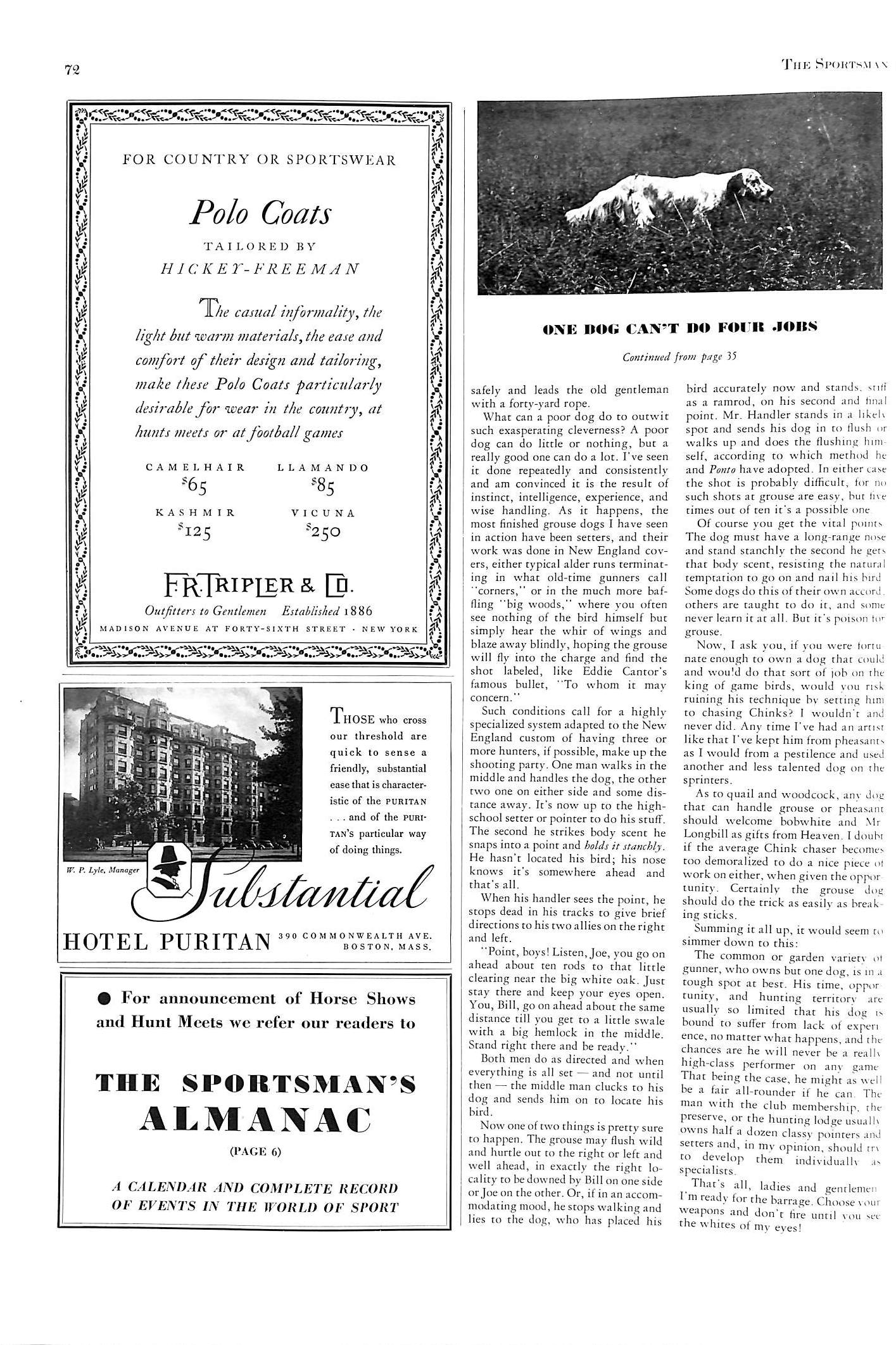 "The Sportsman: November, 1936"