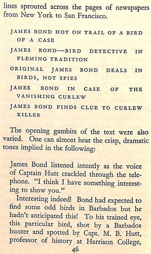 "How 007 Got His Name" 1966 BOND, Mrs. James