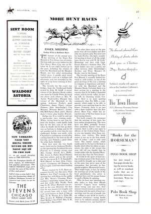 "Polo Magazine December, 1935"