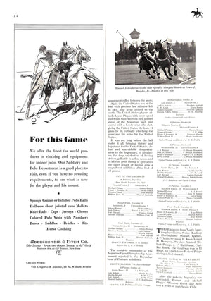 "Polo Magazine January, 1933" VISCHER, Peter [editor]