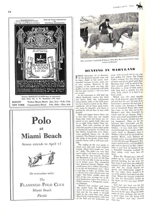 "Polo Magazine February, 1934" VISCHER, Peter [editor]