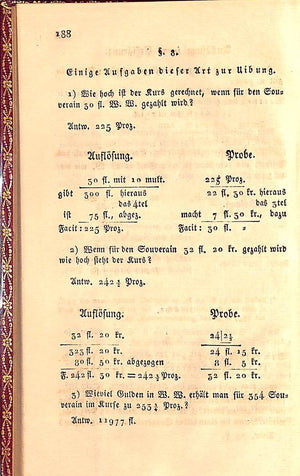 "Klabers Kopfrechne" 1822 KLABER, Berg