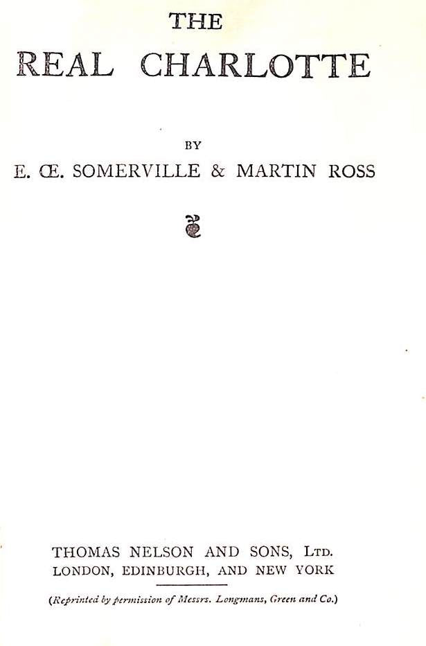 "Some Irish Yesterdays, The Silver Fox, Mount Music Etc 9 Volume Set" 1916 SOMERVILLE, E. OE. and ROSS, Martin