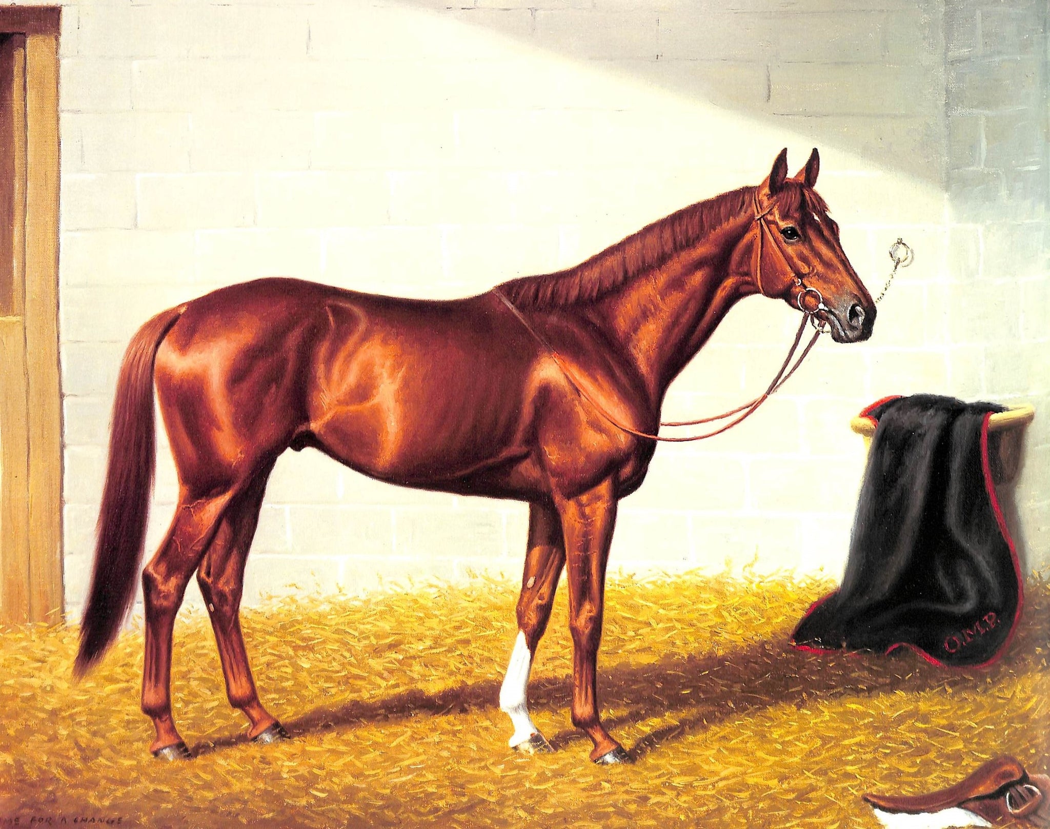 "The Golden Post; An Artistic Study Of The Tumultuous Events That Led To The Day When They Ran For Ten Million Dollars" 1985 ROBINSON, Patrick (SOLD)