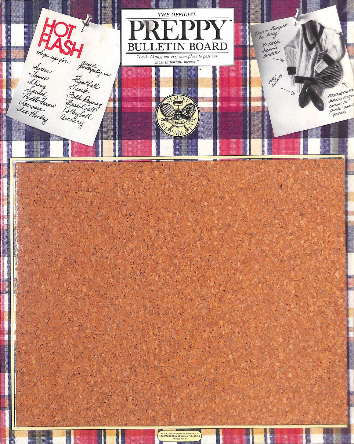 "The Official Preppy Bulletin Board" 1981 (New/ Old Stock/ Still Shrink Wrapped!) (SOLD)