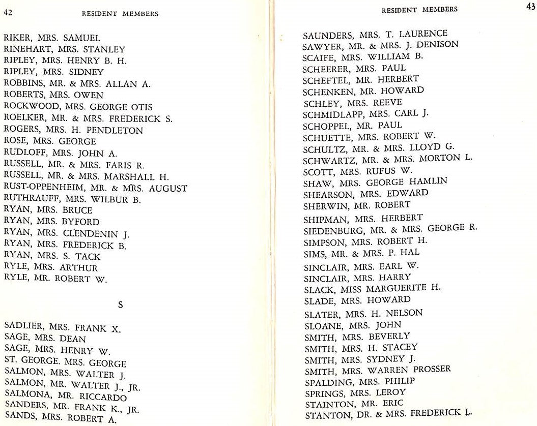 "The Regency Club 1940"