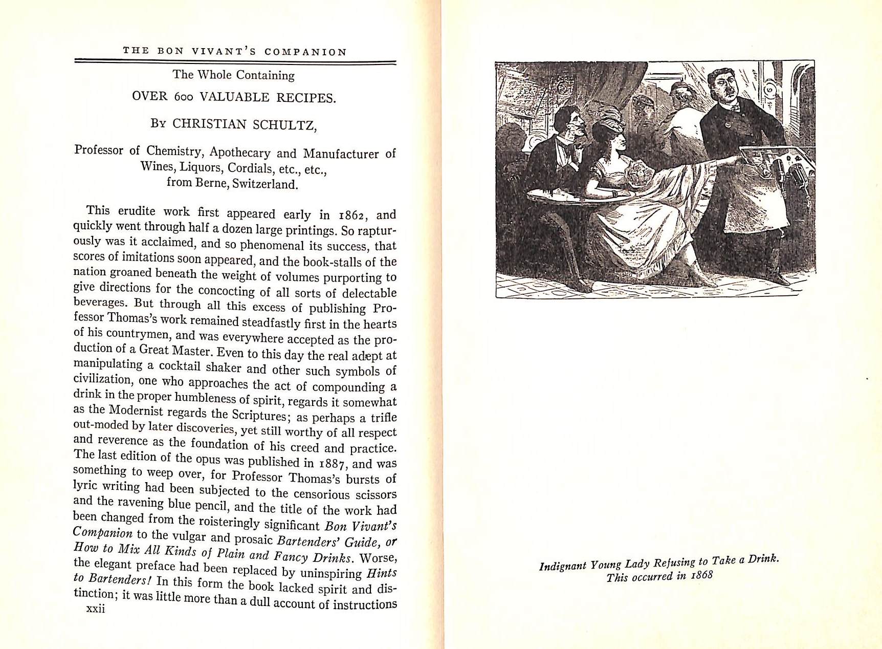 "The Bon Vivant's Companion Or How To Mix Drinks" 1928 THOMAS, Professor Jerry