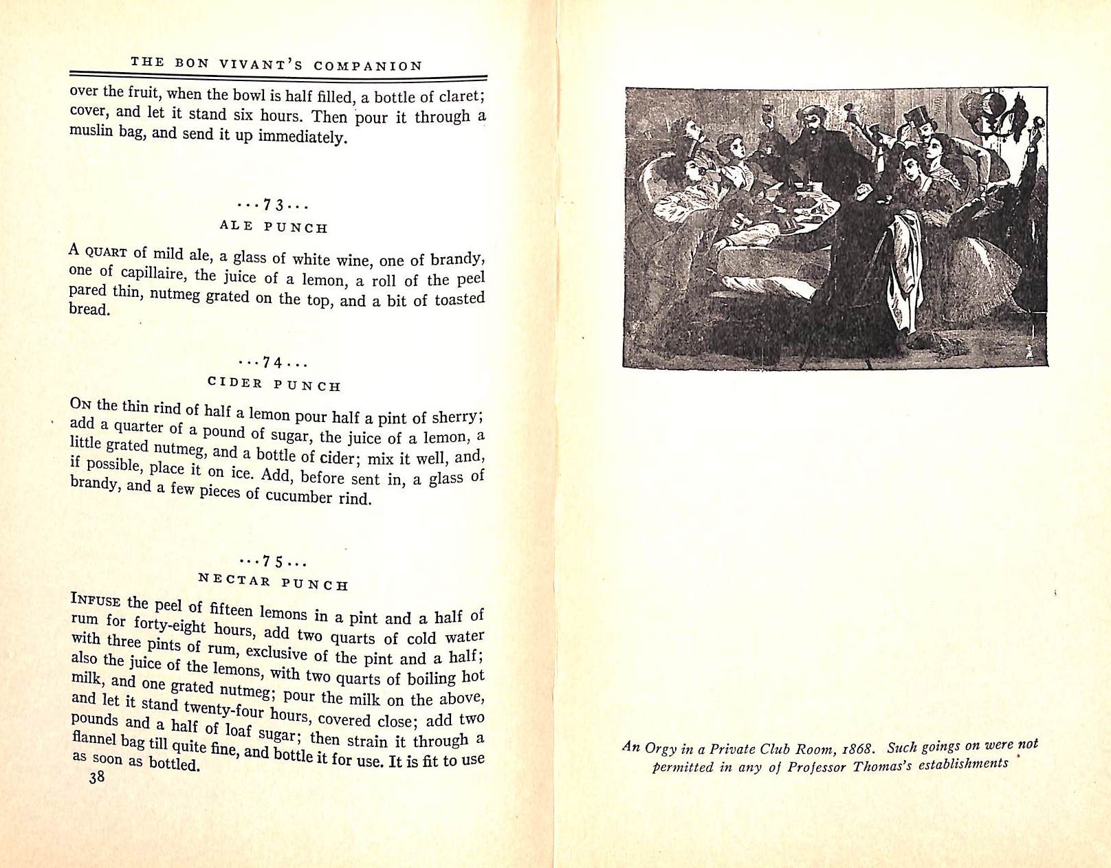 "The Bon Viviant's Companion Or How To Mix Drinks" 1929 THOMAS, Professor Jerry
