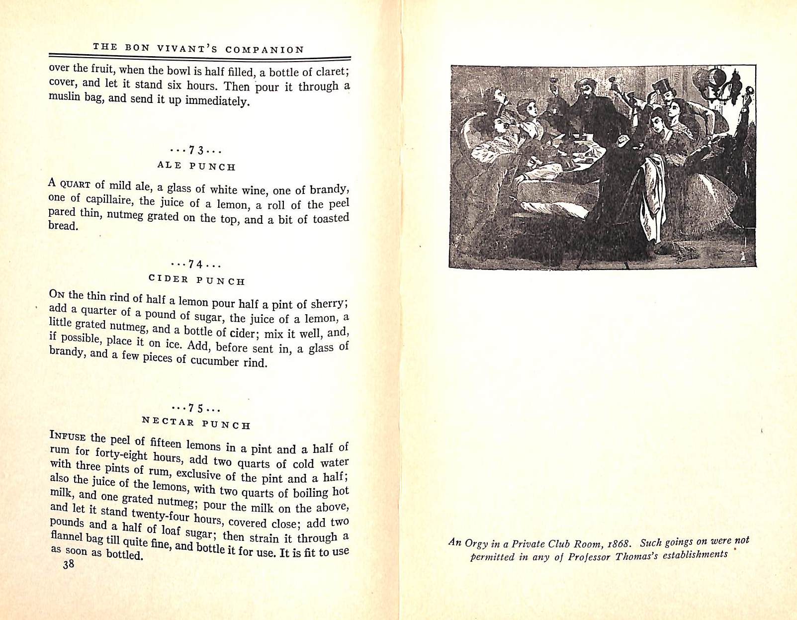 "The Bon Vivant's Companion Or How To Mix Drinks" 1928 THOMAS, Professor Jerry