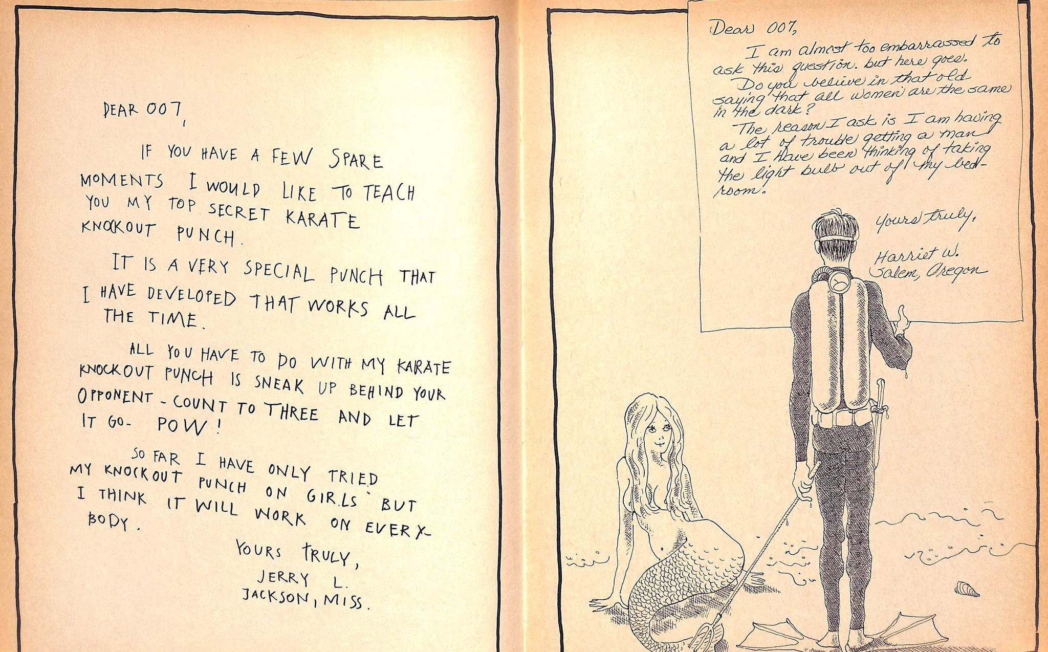 "Dear 007: Notes, Mash And Otherwise, To The Supersleuth" 1966 ADLER, Bill [compiled and edited by]