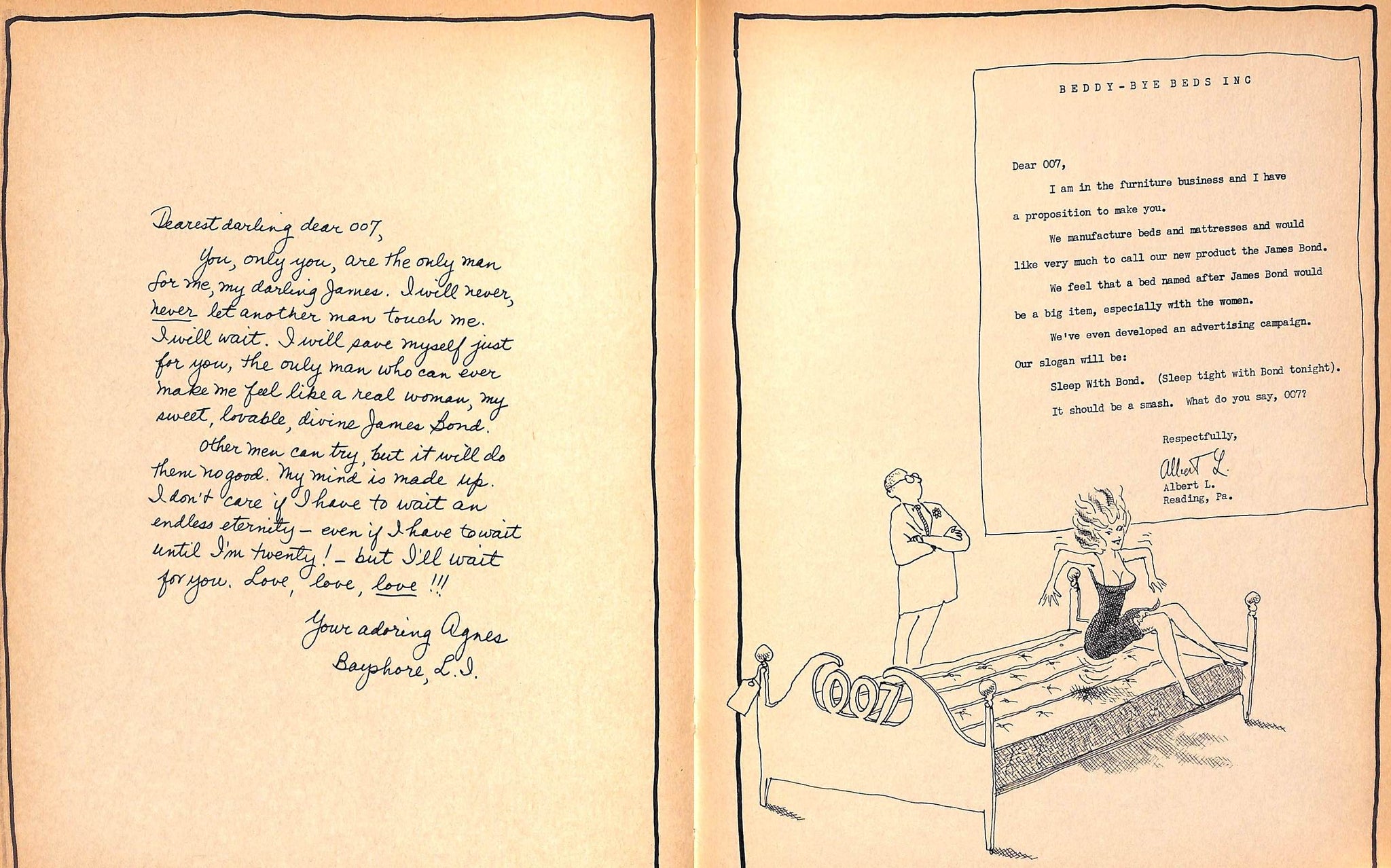 "Dear 007: Notes, Mash And Otherwise, To The Supersleuth" 1966 ADLER, Bill [compiled and edited by]