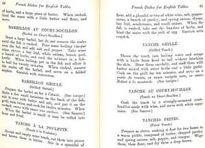 "French Dishes For English Tables" 1908 PRATZ, C. De.