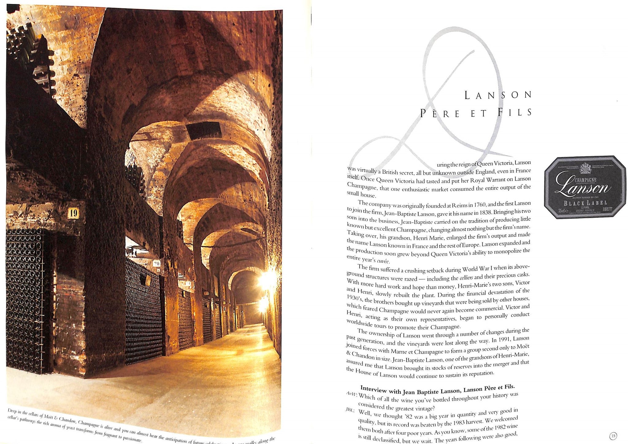 "Champagne & Caviar: A Connoisseur's Survival Guide" 1992 VON WIESENBERGER, Arthur