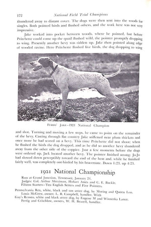 "National Field Trial Champions: An Authentic And Detailed History" 1955 BROWN, William F. and BUCKINGHAM, Nash